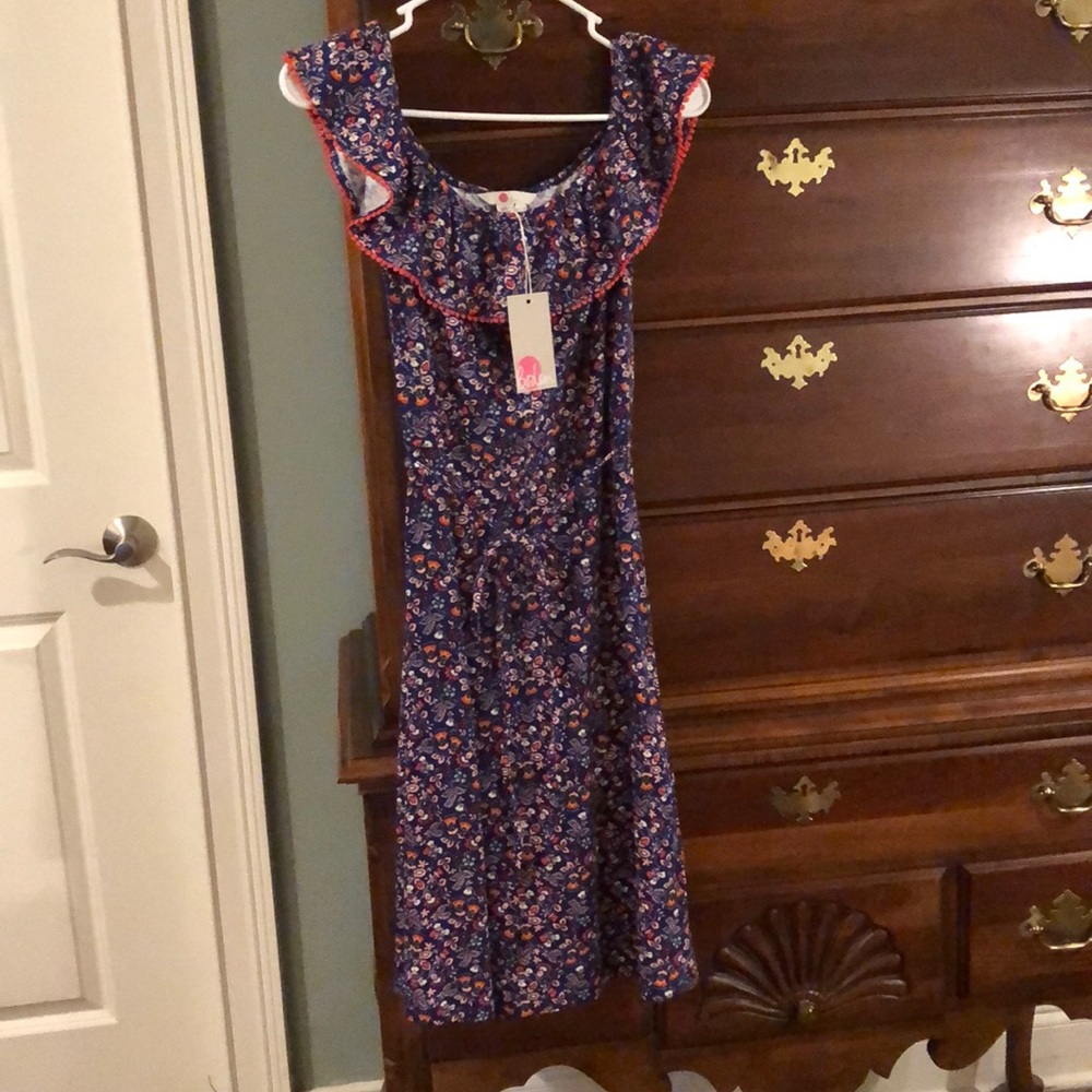 Boden Floral dress size 2